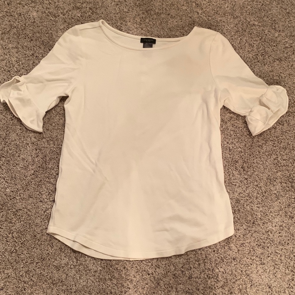 Ann Taylor white blouse size XS